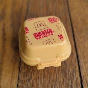Vintage 1988 McDonald's Quarter Pounder with Cheese Transformer Happy Meal Toy